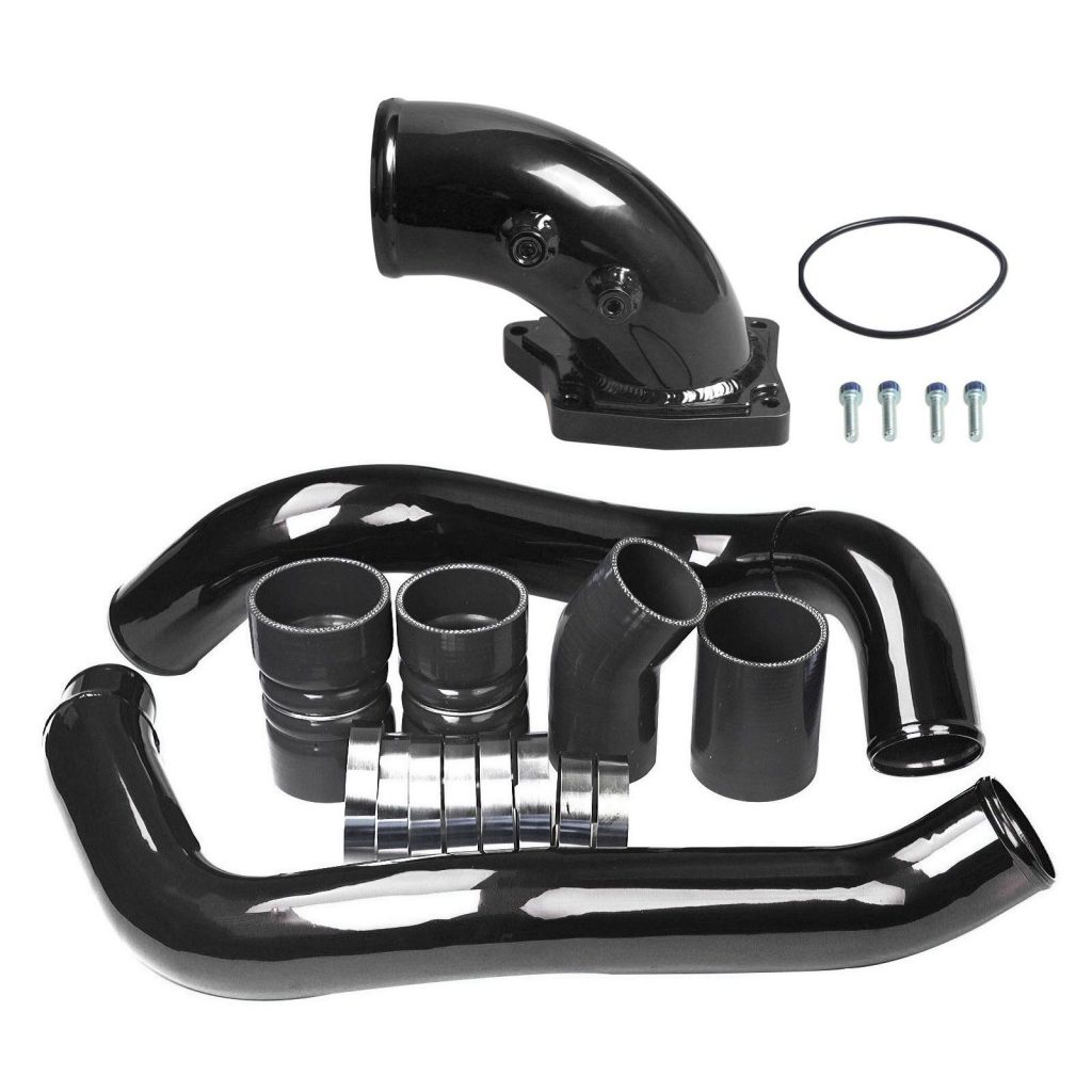 Black Intercooler Charge Pipe Kit and Intake Elbow