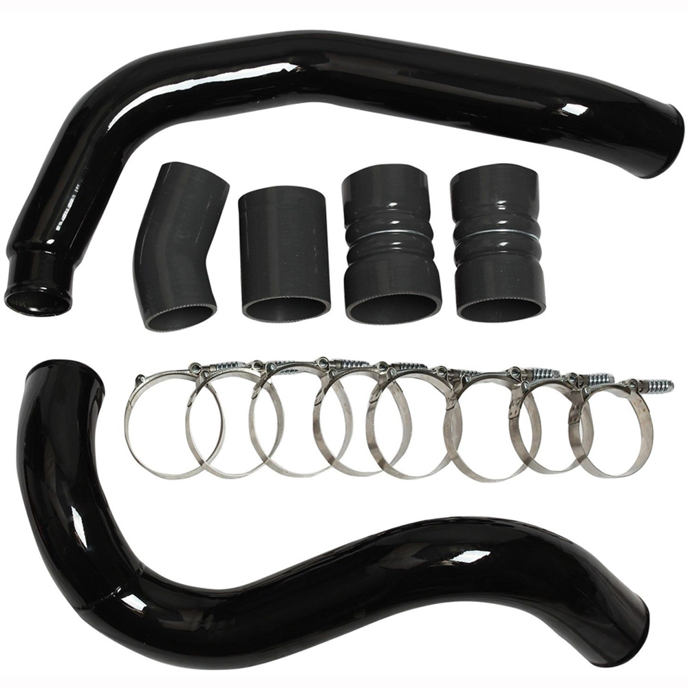 Black Turbo Intercooler Charge Pipe and Boot Kit - DK-FD6.0-ICPK - DK ...